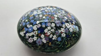Listing 5 of 7 for LARGE Peter Raos Monet Paperweight - $1 Reserve