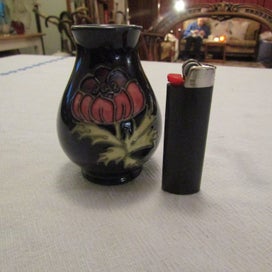 Listing 6 of 7 for Moorcroft Anenome Cobalt Blue Posy Vase. Perfect Condition.