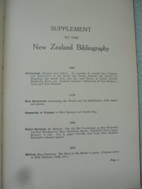 Listing 5 of 16 for 'NZ BIBLIOGRAPHY 7/1250 & SUPPLEMENT 230/1000'- Hocken / Johnstone- 1973