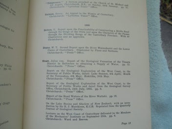 Listing 6 of 16 for 'NZ BIBLIOGRAPHY 7/1250 & SUPPLEMENT 230/1000'- Hocken / Johnstone- 1973