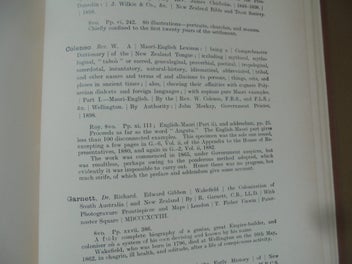 Listing 8 of 16 for 'NZ BIBLIOGRAPHY 7/1250 & SUPPLEMENT 230/1000'- Hocken / Johnstone- 1973