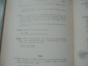 Listing 9 of 16 for 'NZ BIBLIOGRAPHY 7/1250 & SUPPLEMENT 230/1000'- Hocken / Johnstone- 1973