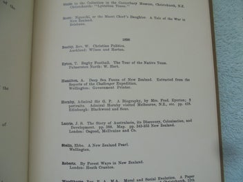 Listing 15 of 16 for 'NZ BIBLIOGRAPHY 7/1250 & SUPPLEMENT 230/1000'- Hocken / Johnstone- 1973