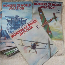 Listing 16 of 20 for 1938- 'WONDERS OF WORLD AVIATION (with covers)'- 26/40 issues- Amalgamated Press