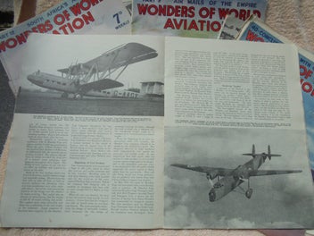 Listing 17 of 20 for 1938- 'WONDERS OF WORLD AVIATION (with covers)'- 26/40 issues- Amalgamated Press