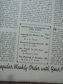 Listing 15 of 20 for 1938- 'WONDERS OF WORLD AVIATION (with covers)'- 26/40 issues- Amalgamated Press