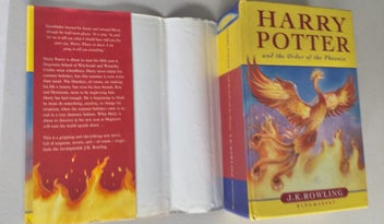 Listing 11 of 18 for Harry Potter; Full Set Original Art, Genuine Bloomsbury Hardcover First EDs.