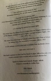 Listing 18 of 18 for Harry Potter; Full Set Original Art, Genuine Bloomsbury Hardcover First EDs.