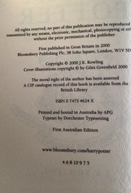 Listing 12 of 18 for Harry Potter; Full Set Original Art, Genuine Bloomsbury Hardcover First EDs.