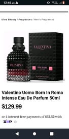Listing 4 of 6 for Valentino Uomo born in Roma- Giftbox