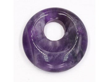 Listing 6 of 10 for 2pcs Big Hole Round Amethysts Malaysian Jades DIY Beads 18mm