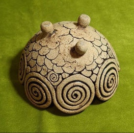 Listing 5 of 6 for Pottery spirals trinket dish
