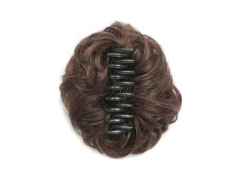 Listing 4 of 9 for Synthetic Wavy Messy Bun Hair Piece For Women Daily Wear