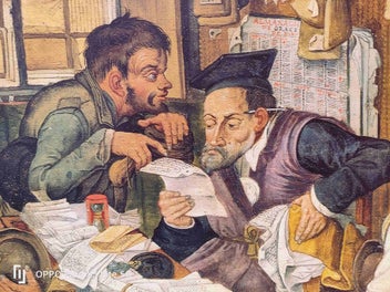 Listing 2 of 3 for The Payment of Tithe - Painting by Pieter Brueghel the Younger