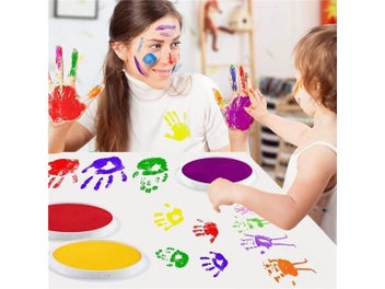 Listing 7 of 10 for Non-Toxic Washable Baby Footprint Imprint Kit With Ink Pads