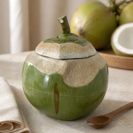Listing 3 of 7 for Rare JDV Store "The Singapore Coconut" Ceramic Jar