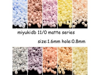 Listing 3 of 9 for Japan Imported 5G Black Matte Miyuki DelicaBeads For Jewelry Making