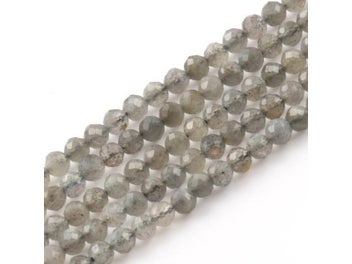 Listing 8 of 10 for Natural Gray Labradorite Faceted Beads For Jewelry DIY 15'' 2/3/4mm