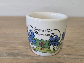 Listing 4 of 12 for Rare " Smurf " Crown Lynn (NZ) Egg Cup - 1980s