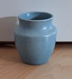 Listing 4 of 6 for OSWALD STEPHENS DUCK EGG BLUE SMALL VASE *A FOUNDING FATHER OF NZ POTTERY