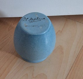 Listing 6 of 6 for OSWALD STEPHENS DUCK EGG BLUE SMALL VASE *A FOUNDING FATHER OF NZ POTTERY