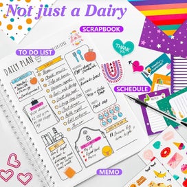 Listing 3 of 8 for DIY Journal Kit for Girls - 49pcs DIY Journal Set for Tween & Teen Girls, Scr