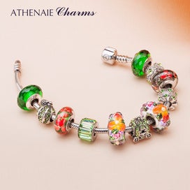Listing 5 of 9 for Murano Glass 925 Silver Core Lei Charm Bead For DIY Jewelry