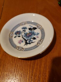 Listing 1 of 3 for Westminster Fine China Dish Blue Floral Gold Trim Trinket Plate Australi