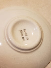 Listing 2 of 3 for Vintage Made in England Peach Lustre Pin Dish – Retro Floral Trinket Dish