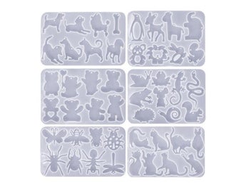 Listing 7 of 9 for DIY Pet Tag Resin Mold - Cat Bear Dog Shapes For Jewelry Craft