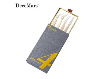 Listing 3 of 7 for Eyelash Extension Tweezers Kit For Precise Application