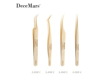 Listing 4 of 7 for Eyelash Extension Tweezers Kit For Precise Application
