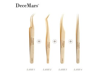Listing 5 of 7 for Eyelash Extension Tweezers Kit For Precise Application