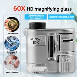 Listing 2 of 8 for 60X Portable UV Magnifier With LED For Jewelers