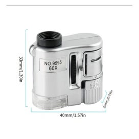Listing 5 of 8 for 60X Portable UV Magnifier With LED For Jewelers