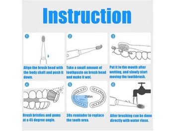 Listing 7 of 9 for 4/8/12/16/20 Pcs Dual Clean Electric Toothbrush Head Replacements