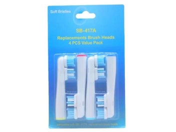 Listing 1 of 9 for 4/8/12/16/20 Pcs Dual Clean Electric Toothbrush Head Replacements