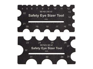 Listing 1 of 8 for DIY Craft Measuring Ruler For Plush Toy Eye Installation 3x6.3inch Kit