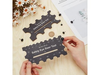 Listing 3 of 8 for DIY Craft Measuring Ruler For Plush Toy Eye Installation 3x6.3inch Kit