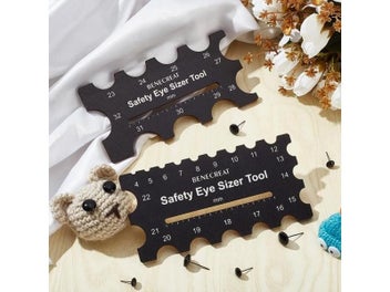 Listing 5 of 8 for DIY Craft Measuring Ruler For Plush Toy Eye Installation 3x6.3inch Kit