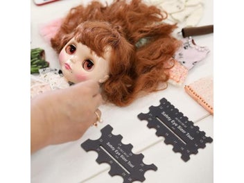 Listing 6 of 8 for DIY Craft Measuring Ruler For Plush Toy Eye Installation 3x6.3inch Kit