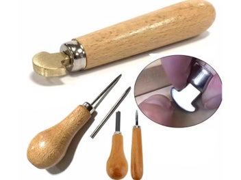 Listing 4 of 6 for DIY Gemstone Setting Pusher Wood Handle Crafting Tool