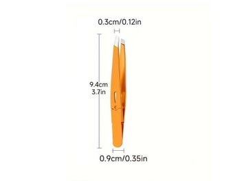 Listing 6 of 9 for Stainless Steel Precision Anti-Static Eyebrow Tweezers