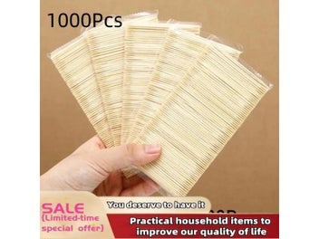 Listing 2 of 8 for 1000PCS Disposable Double Headed Bamboo Toothpicks For Kitchen Restaurant Hotel