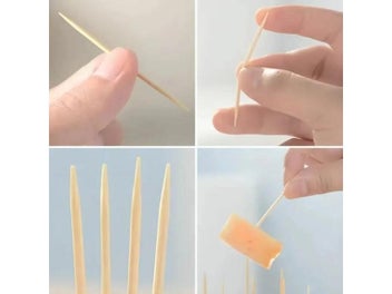 Listing 5 of 8 for 1000PCS Disposable Double Headed Bamboo Toothpicks For Kitchen Restaurant Hotel