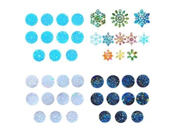 Listing 3 of 9 for Christmas Resin Molds Round Snowflake For DIY Jewelry Decor