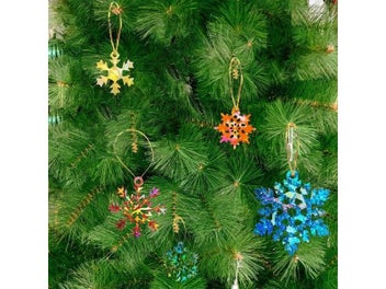 Listing 7 of 9 for Christmas Resin Molds Round Snowflake For DIY Jewelry Decor