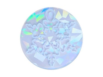 Listing 1 of 9 for Christmas Resin Molds Round Snowflake For DIY Jewelry Decor