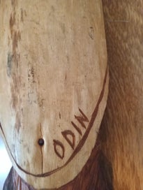 Listing 3 of 5 for Odin wood carving