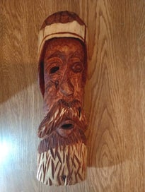 Listing 5 of 5 for Odin wood carving